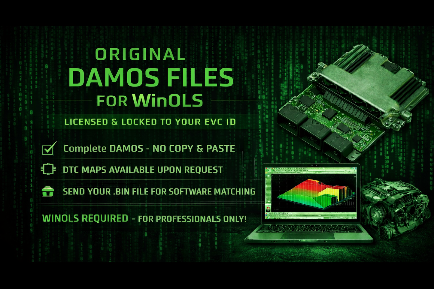 WinOLS DAMOS BMW Definition Files